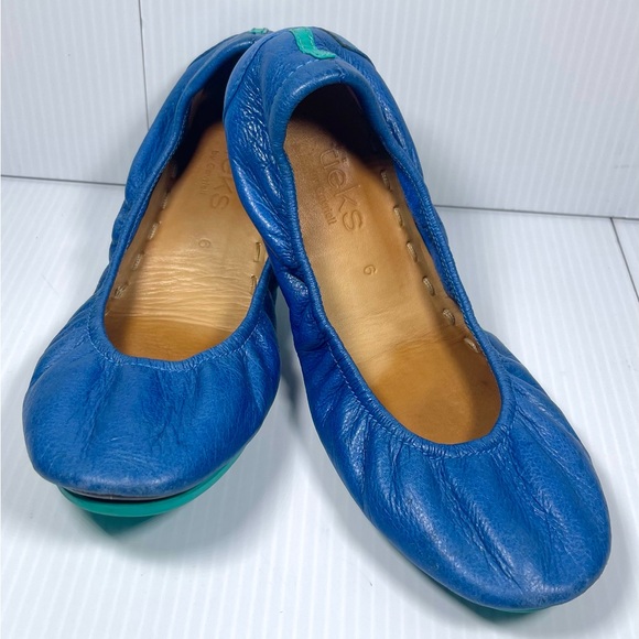 Tieks by Gavrieli - Classic Flats - Women's Size 6 - Cobalt Blue Leather - Picture 1 of 5